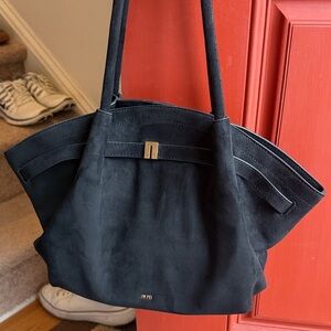 JW PEI Suede Black Tote Bag
